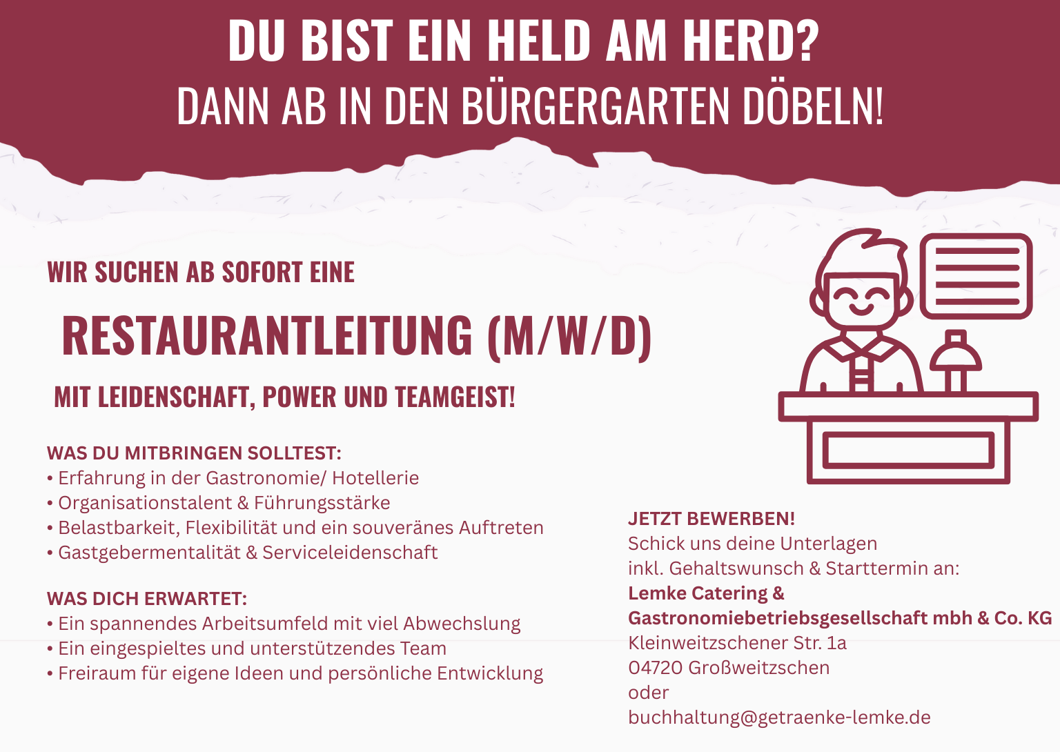 Stellenanzeige_Restaurantleitung