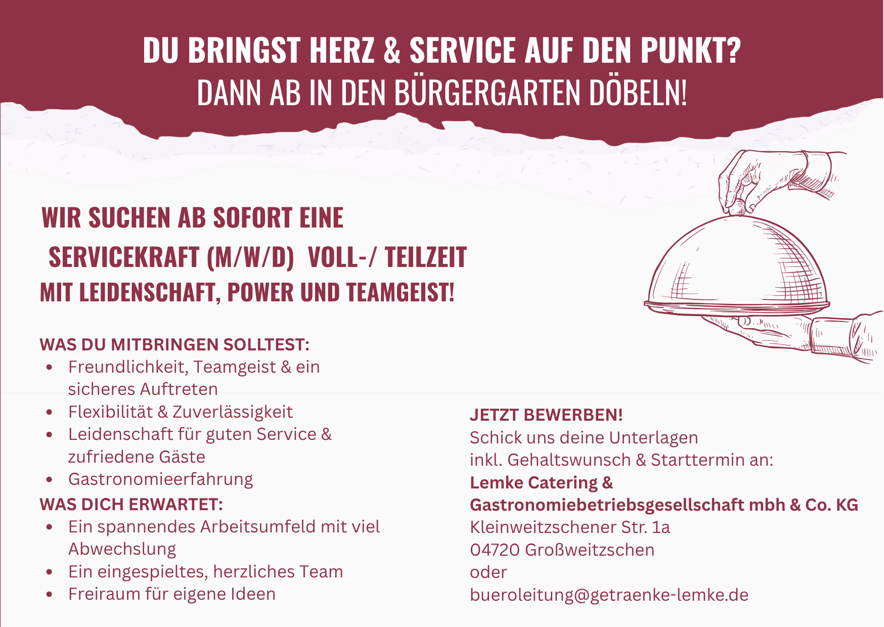 Servicekraft Vollzeit Gastroseite Servicekraft Vollzeit Gastroseite