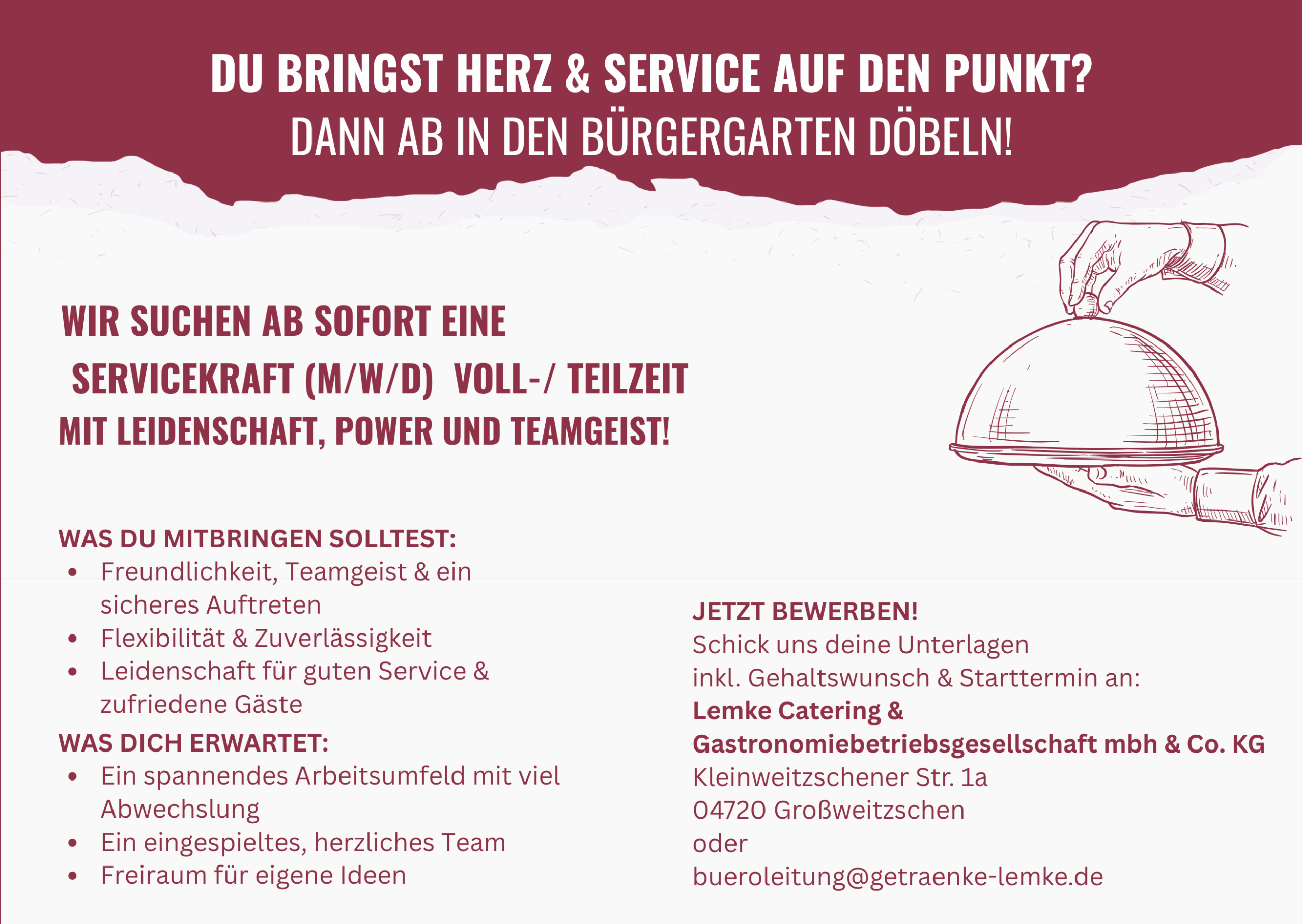 Servicekraft Vollzeit Internet Gastroservice Servicekraft Vollzeit Internet Gastroservice